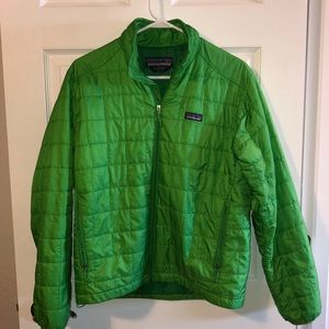 Patagonia Men's Bright Green Lightweight Nano-puff Jacket